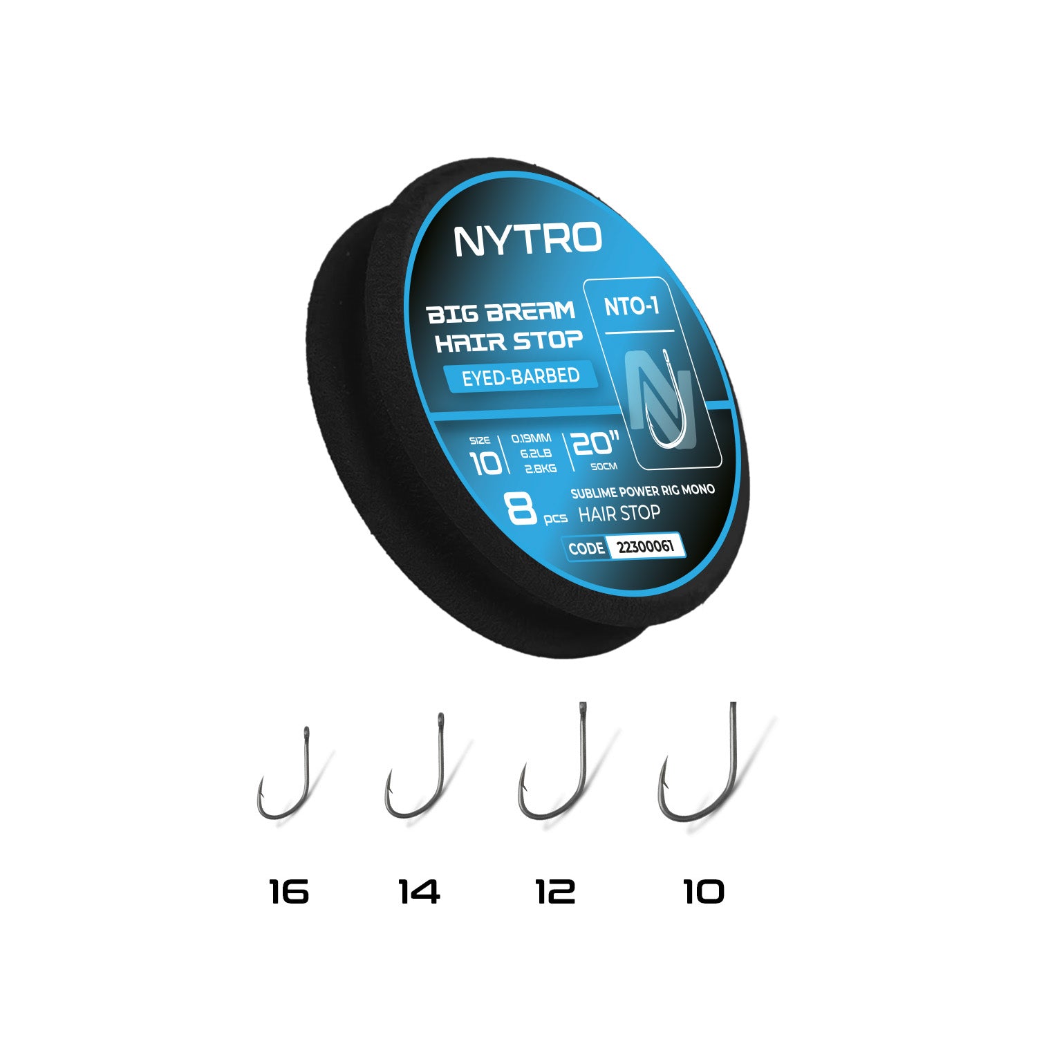 Sonik Nytro Big Bream Hair-stop Hooks to Nylon-1