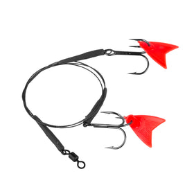 Skeater Deadbait Twin Hook Trace – Barbed 50cm
