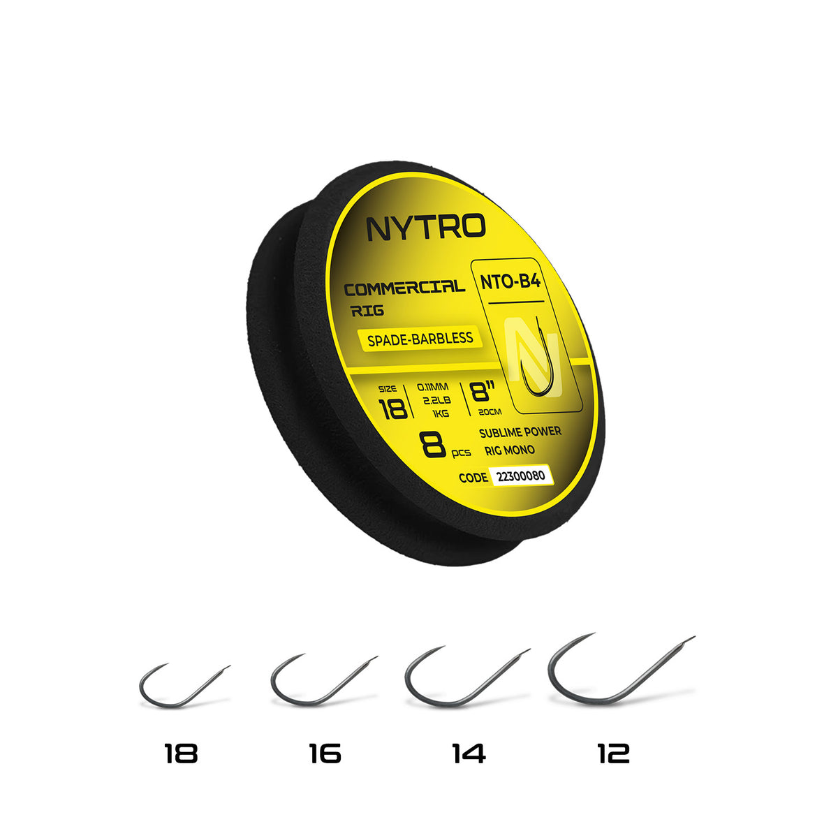Nytro Commercial Hooks to Nylon - Barbless-1