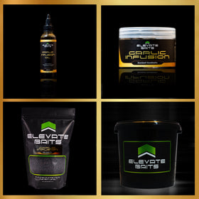 Elevate Baits Garlic Infusion Bucket Kit
