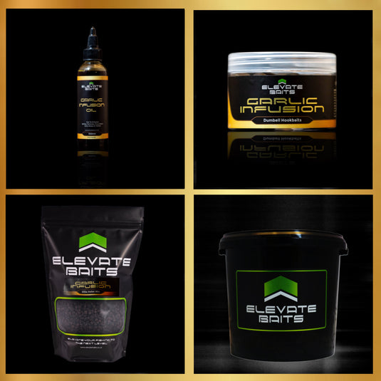 Elevate Baits Garlic Infusion Bucket Kit