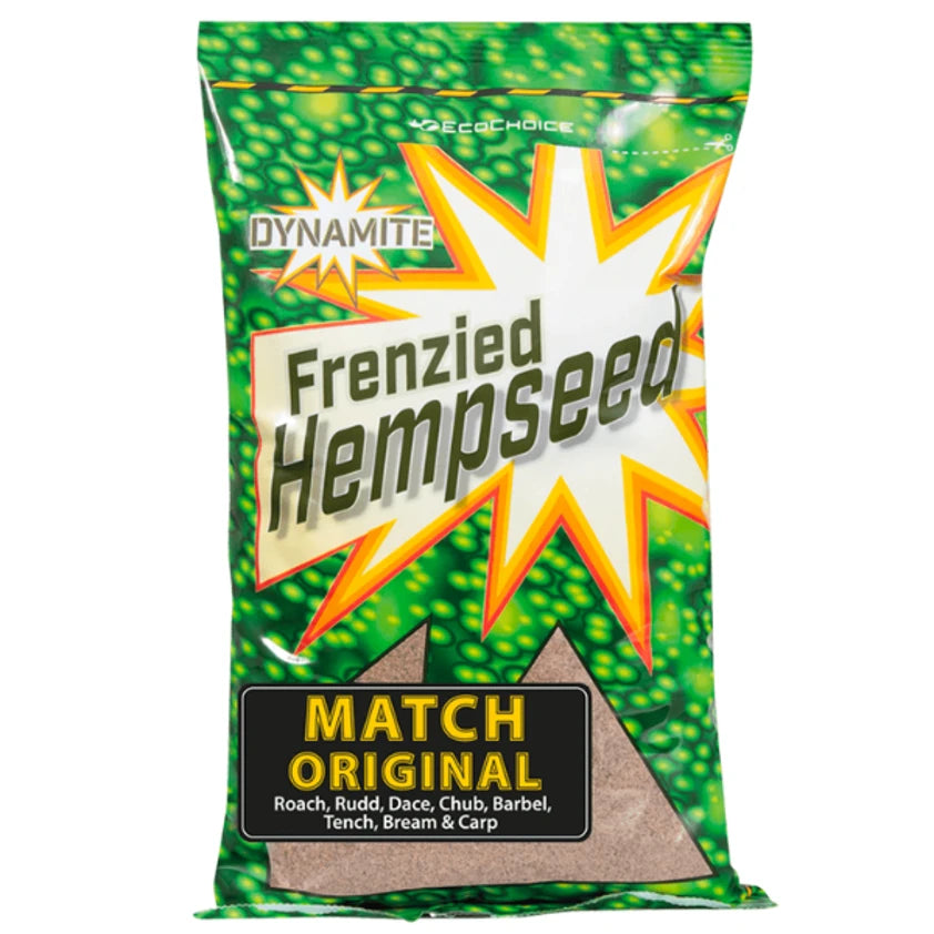 Dynamite Baits Frenzied Hemp Groundbait - Match Original - 1kg-2