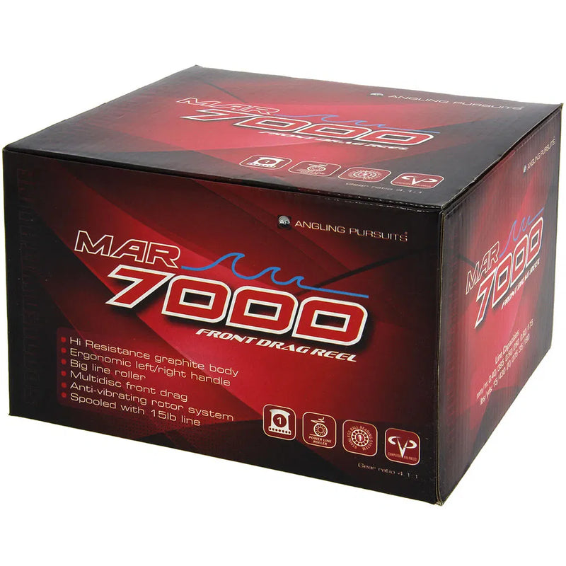Load image into Gallery viewer, Angling Pursuits MAR7000 - 1BB Sea Reel with 20lb Red Line
