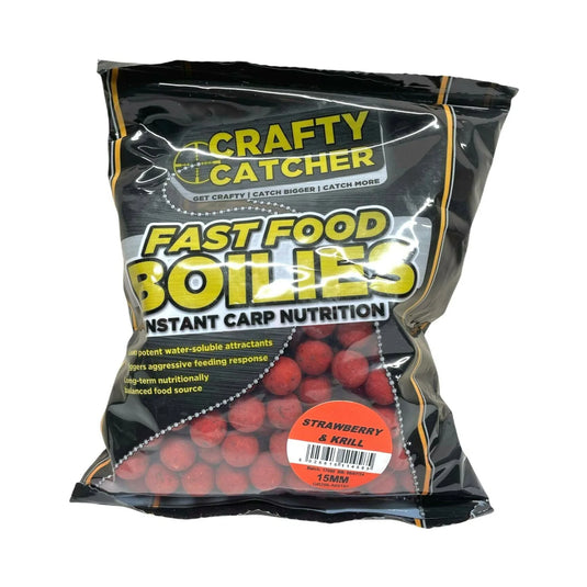 Crafty Catcher Fast Food Boilies 15mm 1kg deal