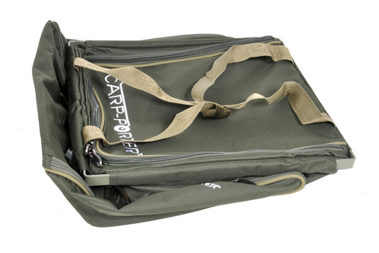 Carp Porter Borsa Compatta A Goccia MK2 - Camoscio Scuro Per Accessori Carriola Da Pesca