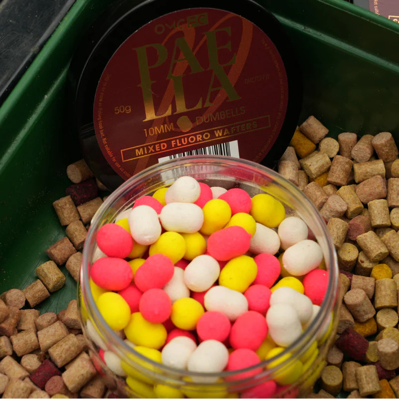OMC FC Paella 10mm Mixed Fluoro Dumbells-1