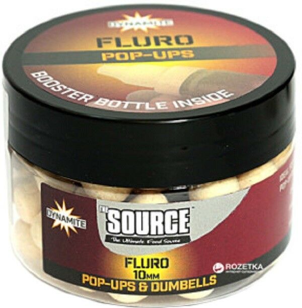 Dynamite The Source White Fluoro Pop Ups & Dumbells 10mm-1
