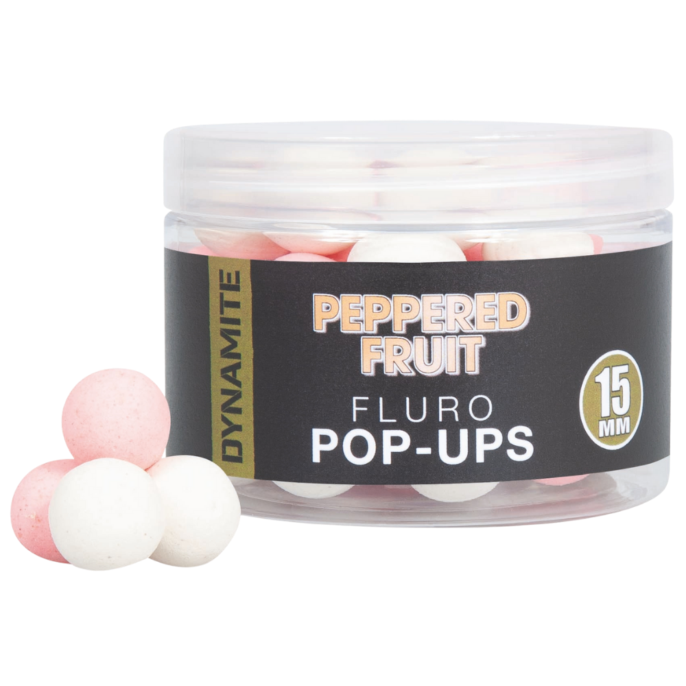 Dynamite Peppered Fluoro Bait Pop Ups 15mm-1