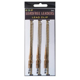 ESP Lead Free Leadclip Rig, 1m Brown