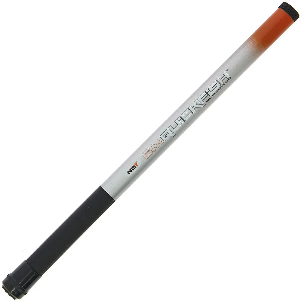 NGT Quickfish Combo - 5m Compact Whip with Rig & Disgorger-5