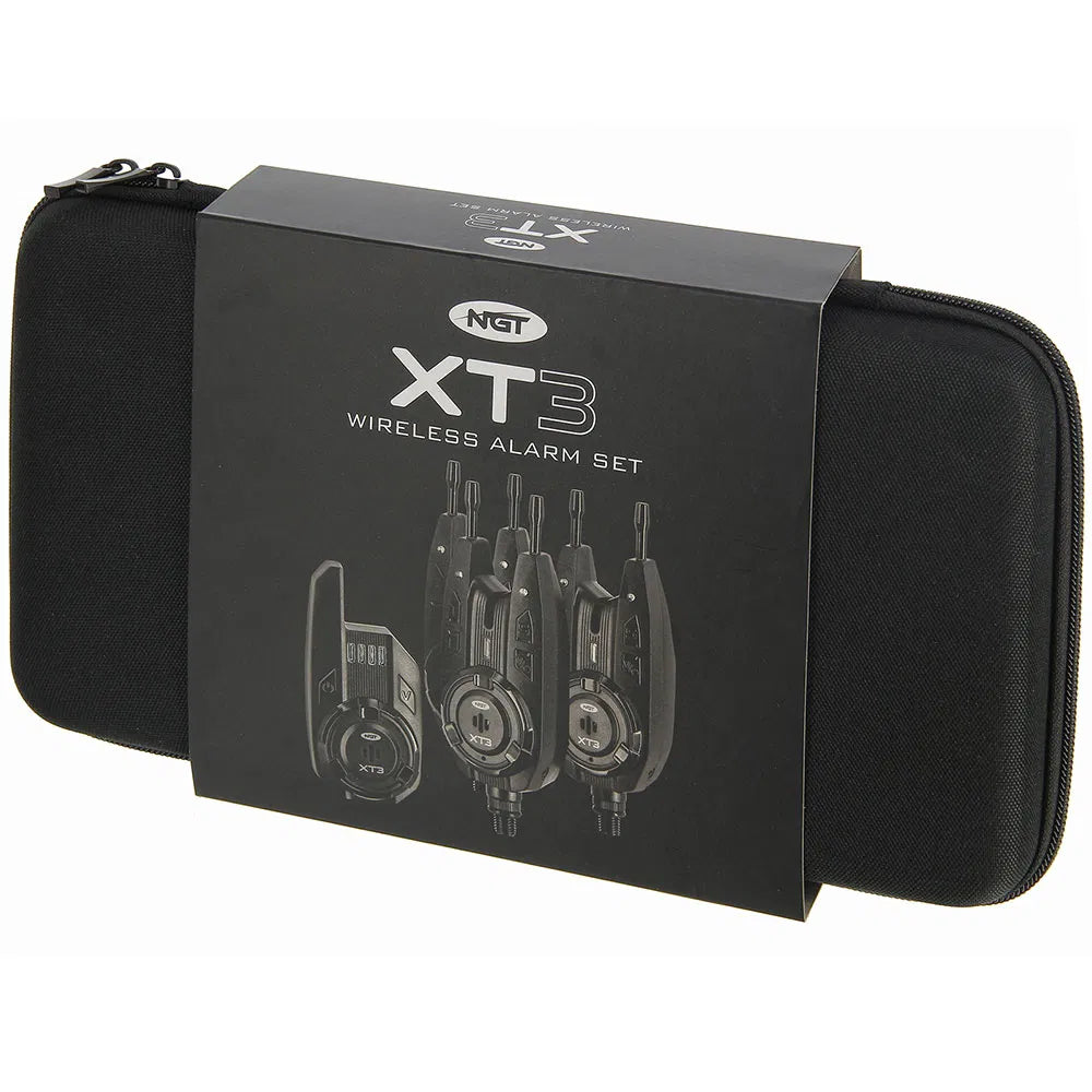 NGT XT-3 3pc Wireless Alarms - Adjustable Volume, Tone, Sensitivity with Receiver