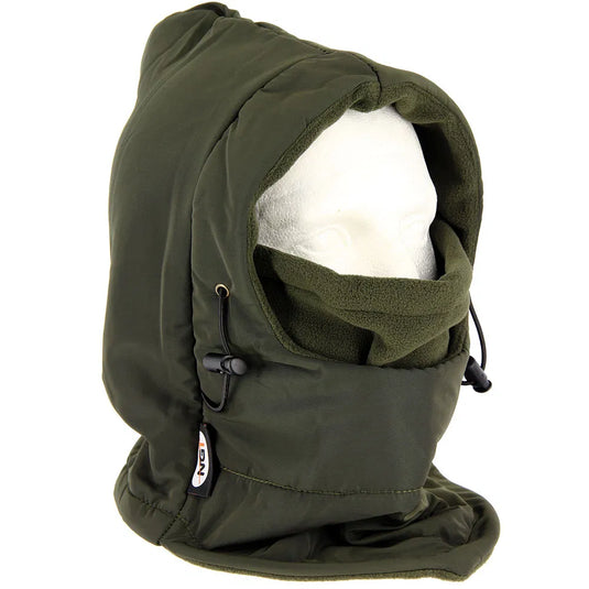 NGT DLX Snood - Fleece Lined Water and Wind Proof Deluxe Snood with Face Guard