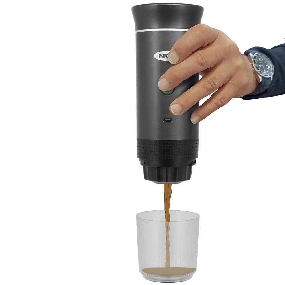NGT Portable Espresso Coffee Machine - USB Rechargable with Full Heating and Extraction (Grey)-7