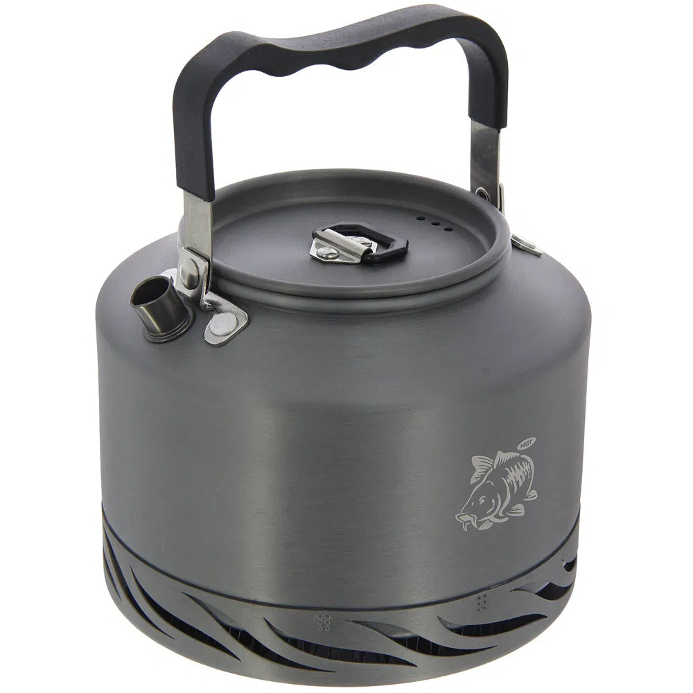 NGT Aluminium Outdoor Fast Burn Kettle - 1.1 litre Gun Metal-1