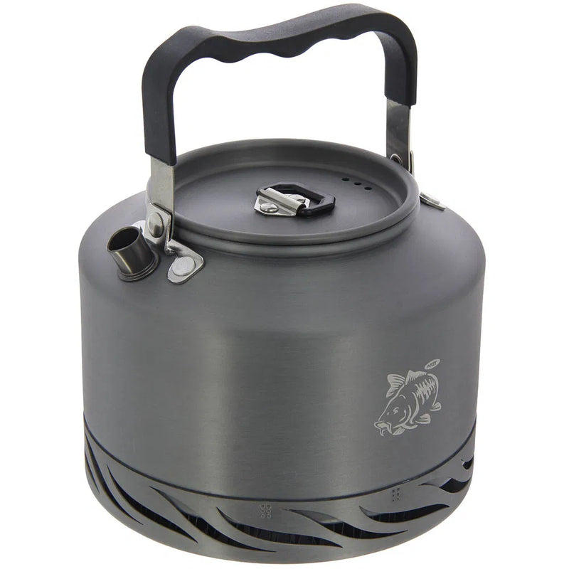 NGT Aluminium Outdoor Fast Burn Kettle - 1.1 litre Gun Metal-1