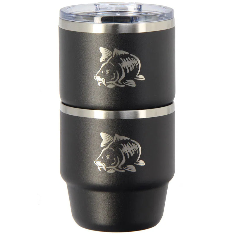 Load image into Gallery viewer, NGT Twin Mug Set - 304SS Stackable Outdoor Drink Set
