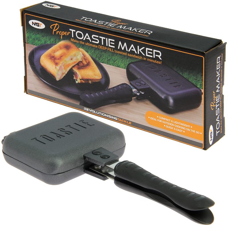 NGT 'Proper Toaster' - Non-stick Deep Fill Bank Side Toastie Maker-1