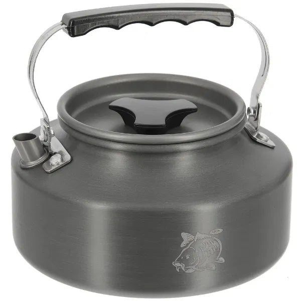 NGT Aluminium Outdoor Cook Set - 1.1 litre Kettle, Pot and Pan in Gun Metal-4