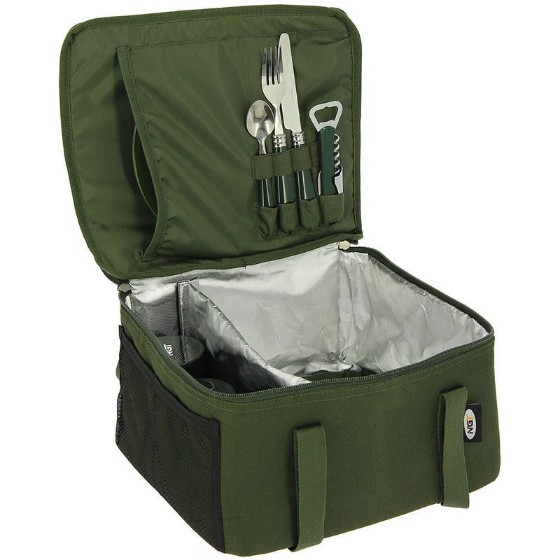 NGT Food and Brew Kit Bag - Insulated Bag with Cutlery, Mug, Pots and Plate (444)-3