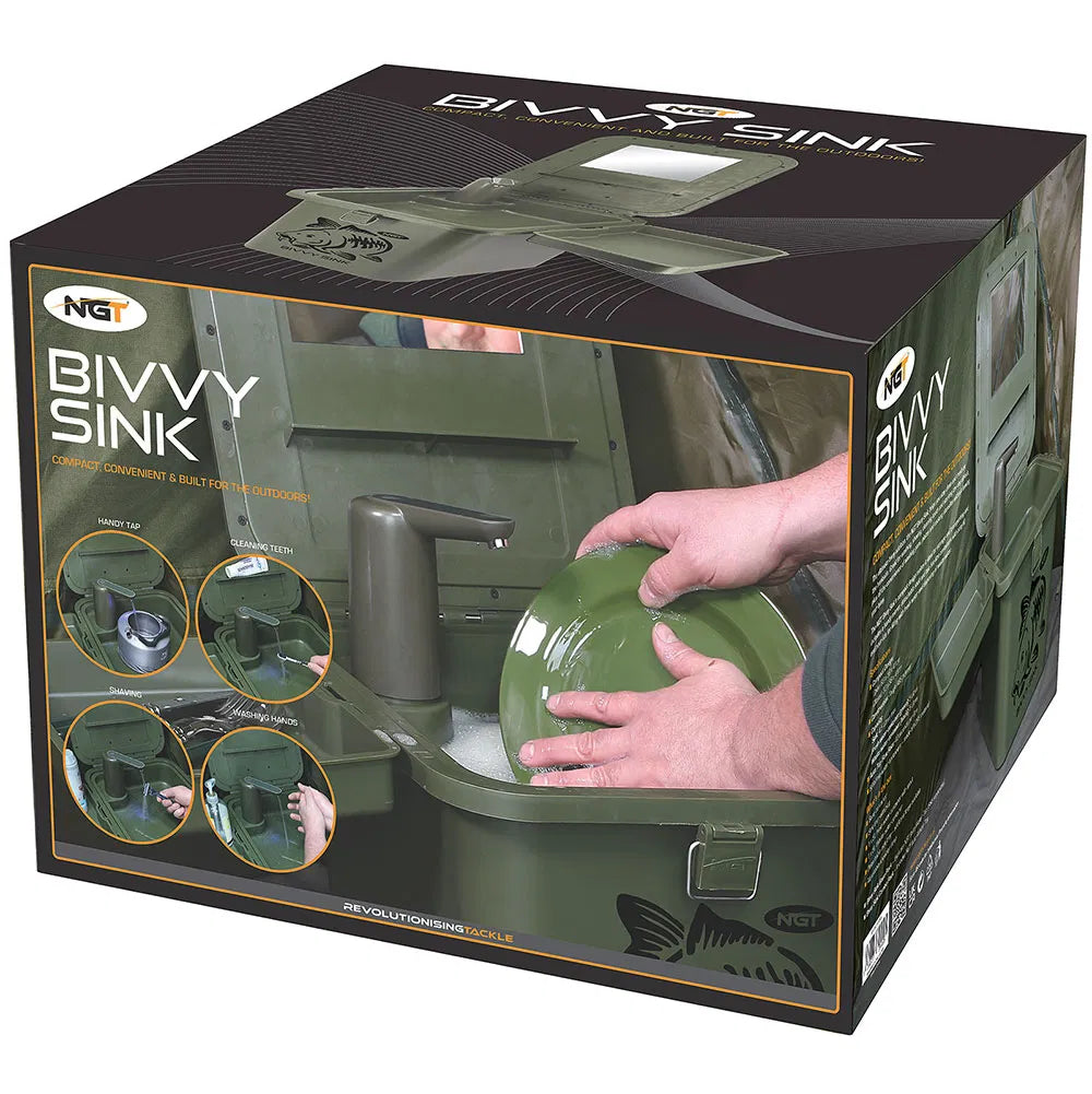 NGT Bivvy Sink - Complete Outdoor Sink for Anglers-2