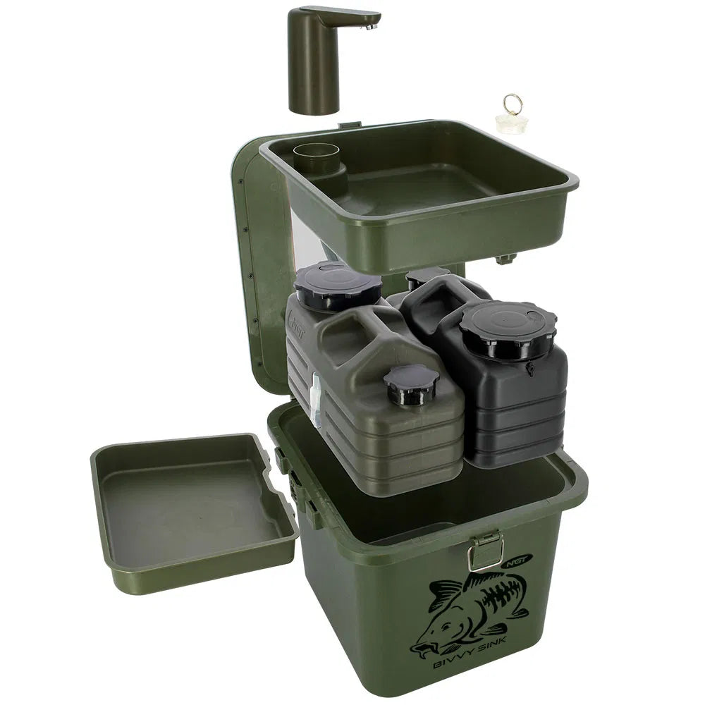 NGT Bivvy Sink - Complete Outdoor Sink for Anglers-11