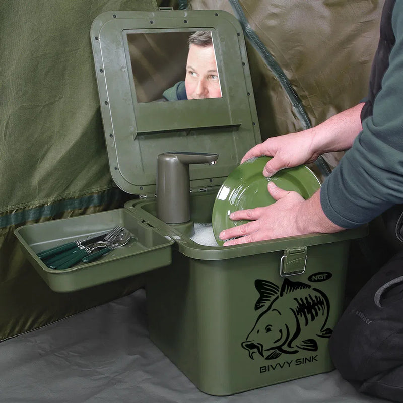 Load image into Gallery viewer, NGT Bivvy Sink - Complete Outdoor Sink for Anglers
