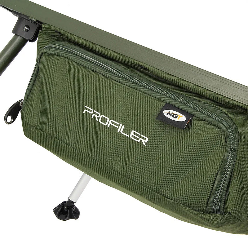 NGT Profiler Bivvy Table - Large Heavy Duty Table with Drop Down Storage Bag and Adjustable Legs-3