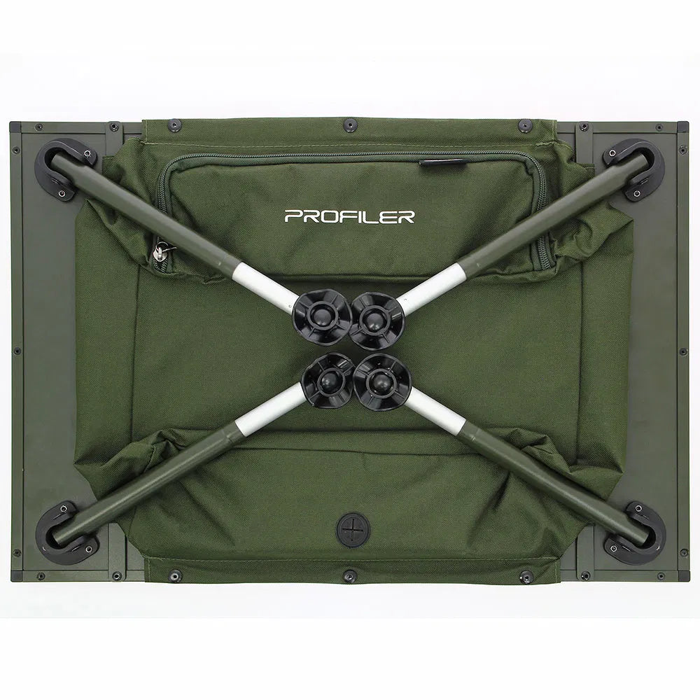 NGT Profiler Bivvy Table - Large Heavy Duty Table with Drop Down Storage Bag and Adjustable Legs-5