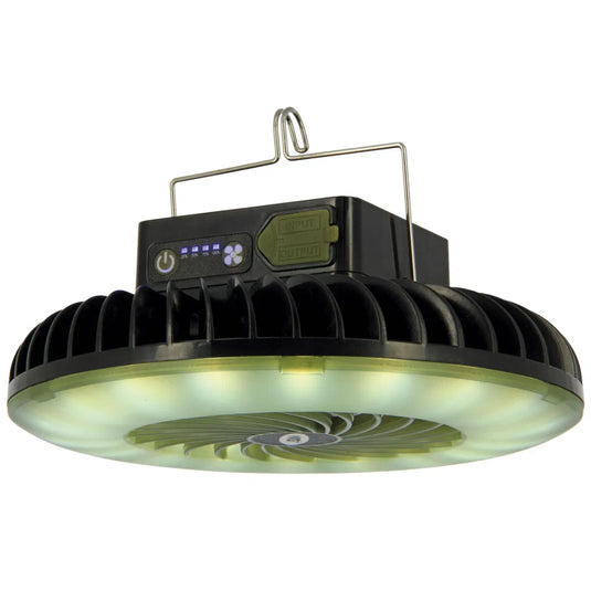 NGT Dynamic Fan - USB Rechargable 3600mAh Fan with Light and Powerbank
