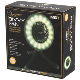 NGT Dynamic Fan - USB Rechargable 3600mAh Fan with Light and Powerbank