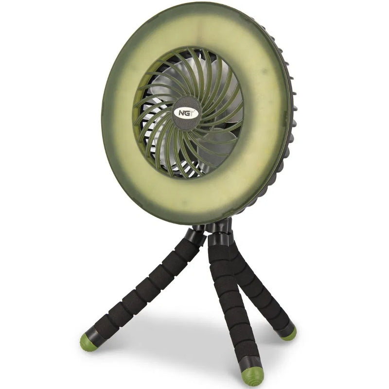 NGT Dynamic Fan - USB Rechargable 3600mAh Fan with Light and Powerbank-6