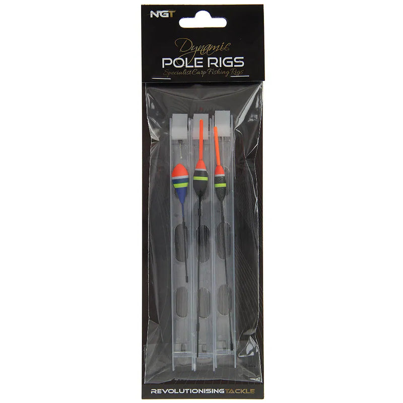 Load image into Gallery viewer, NGT Dynamic Carp Pole Rigs - 3 Assorted Carp Pole Rigs
