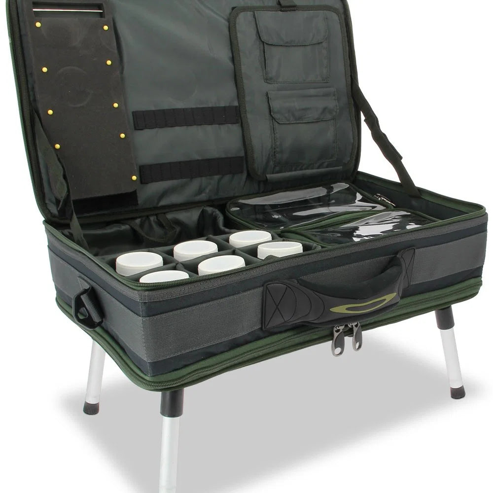 NGT Carp Bivvy Table System - Rig Wallet, Glug Pot, Lead Bag, Bivvy Table and Case System (588)-1
