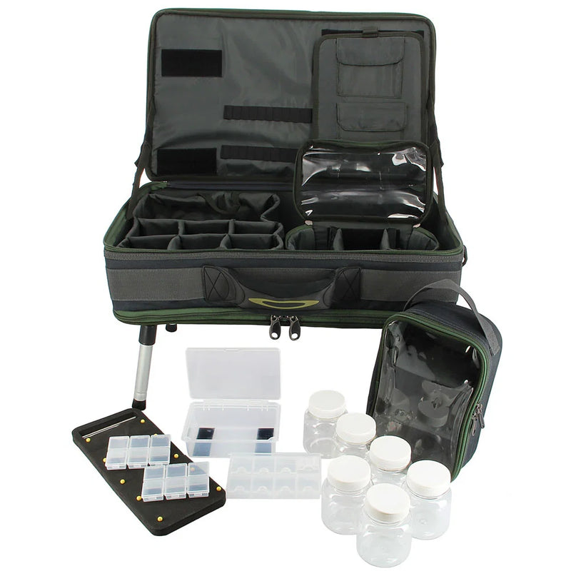 NGT Carp Bivvy Table System - Rig Wallet, Glug Pot, Lead Bag, Bivvy Table and Case System (588)-4