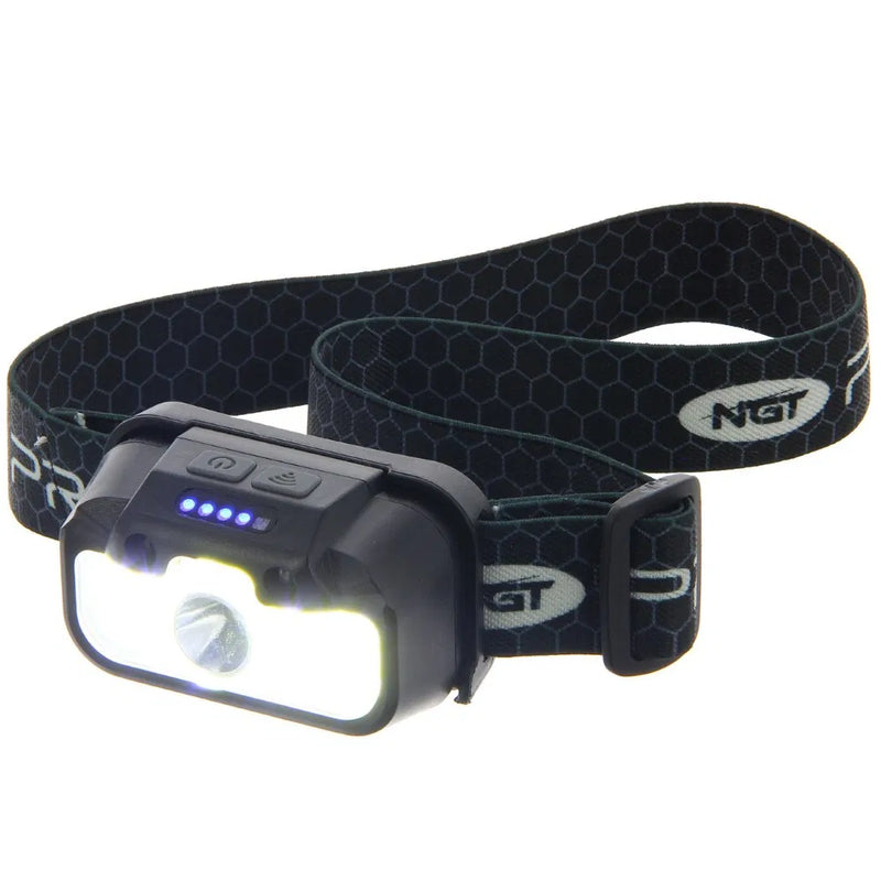Load image into Gallery viewer, NGT Profiler Headlight - 330 Lumens USB Rechargable Motion Sensor Headlight with Case
