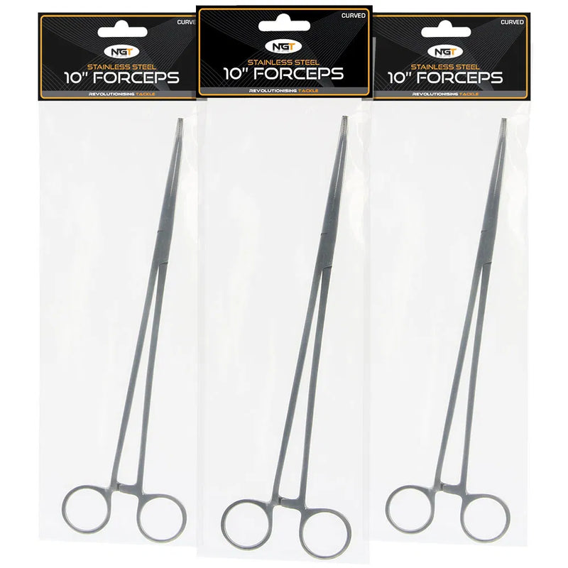 Load image into Gallery viewer, NGT Forceps - Stainless Steel Curved
