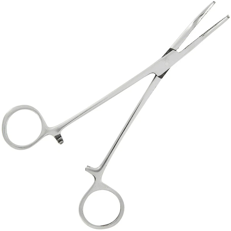 Load image into Gallery viewer, NGT Forceps - Stainless Steel Curved
