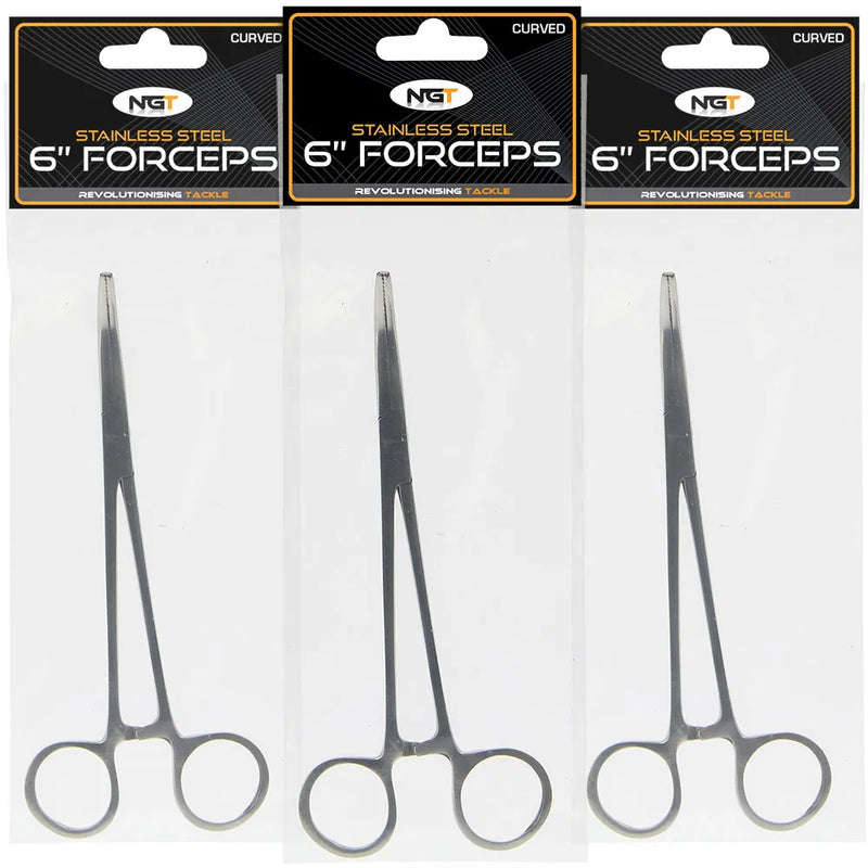 Load image into Gallery viewer, NGT Forceps - Stainless Steel Curved

