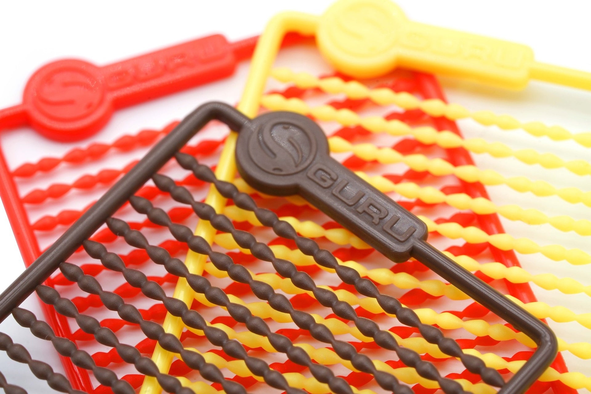 Tackle Guru - Micro Hair Stops - Red Brown Yellow