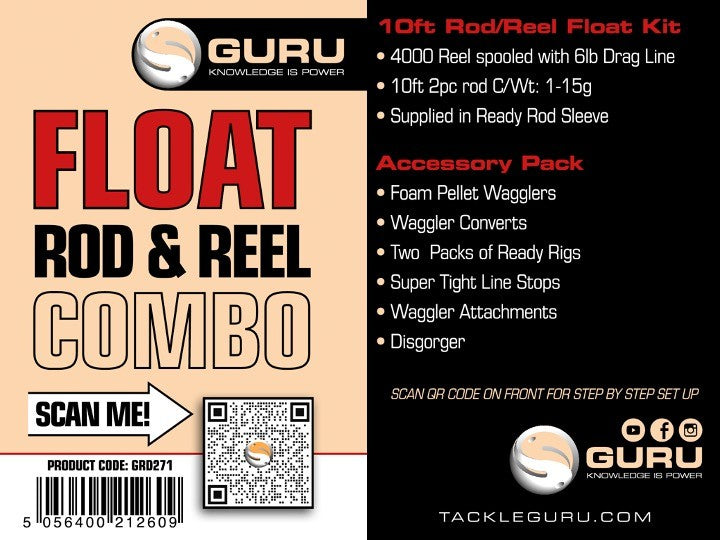 Load image into Gallery viewer, Tackle Guru - Guru 10&#39; Float Rod &amp; Reel Combo
