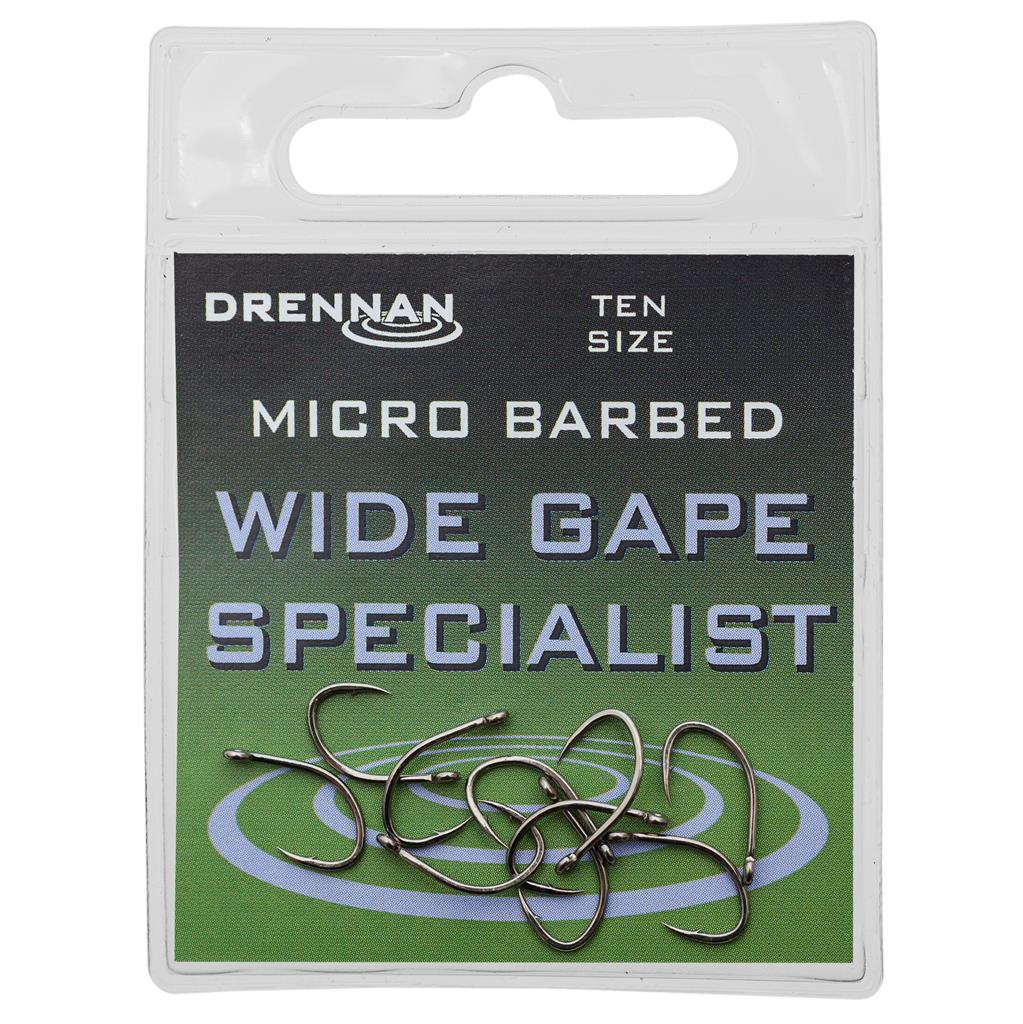 Drennan Wide Gape Specialist Hooks - Micro Barbed-1