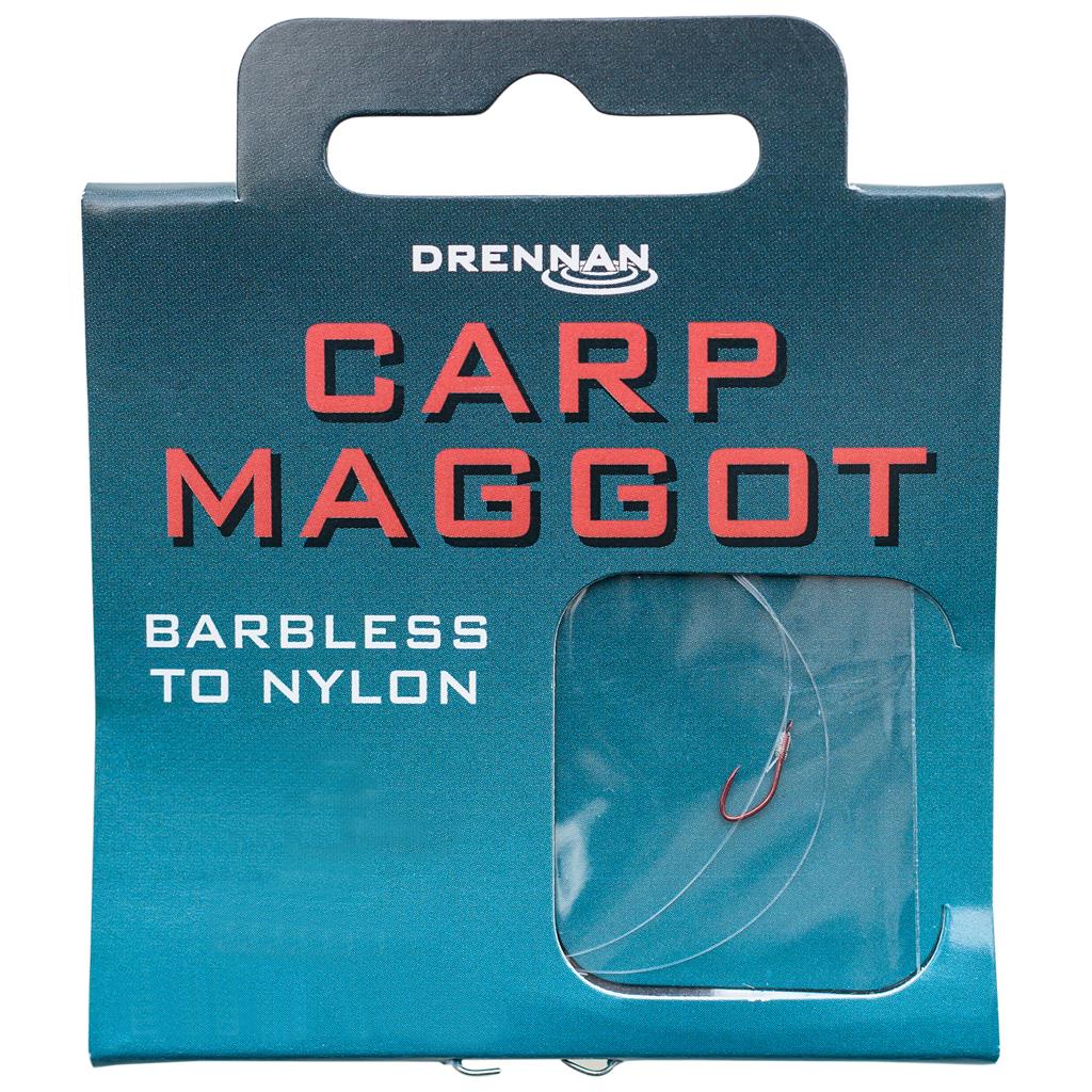 Drennan Carp Maggot Barbless - Hooks to Nylon-1
