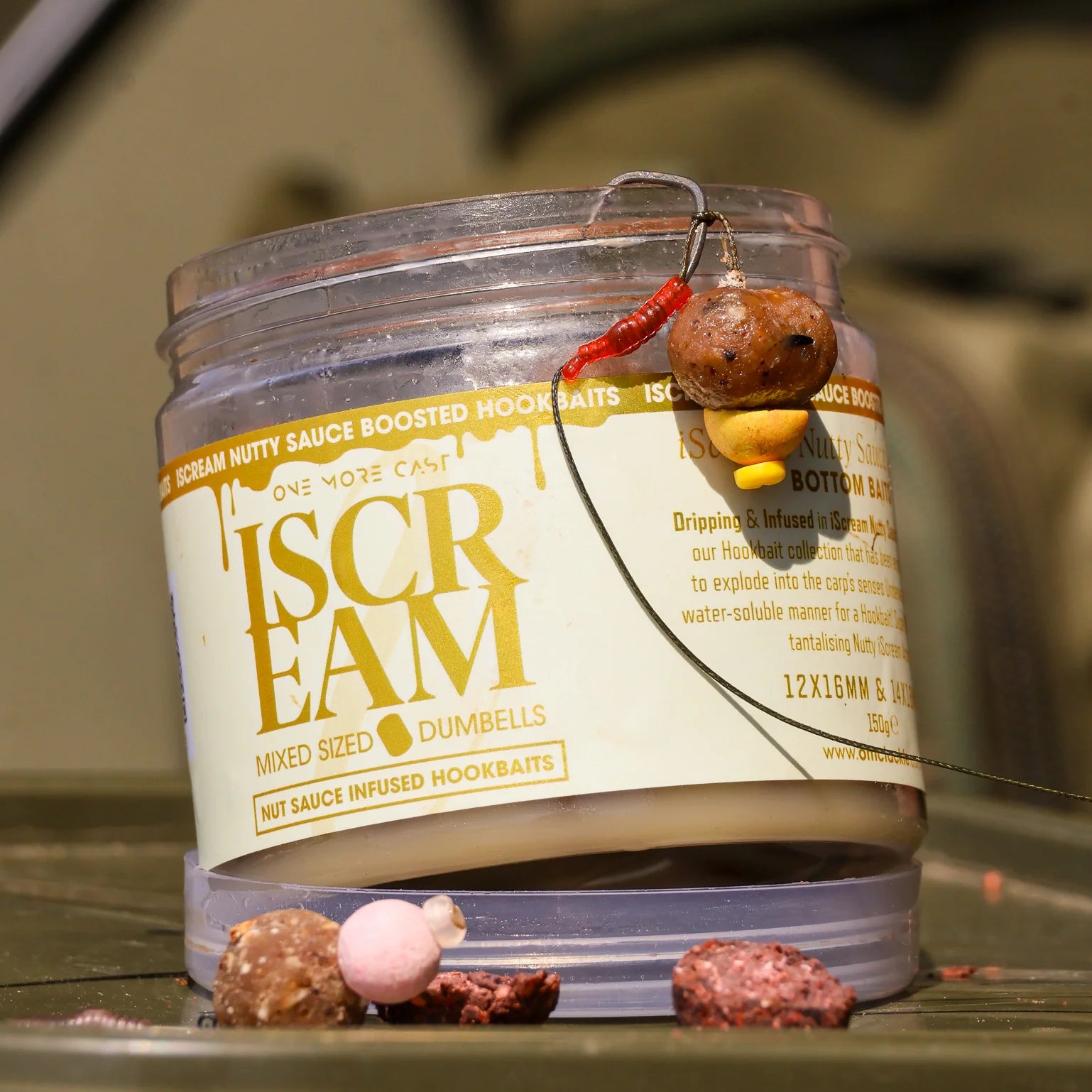OMC I-Scream Nut Sauce Infused Hookbaits 10x14mm & 14x18mm-5