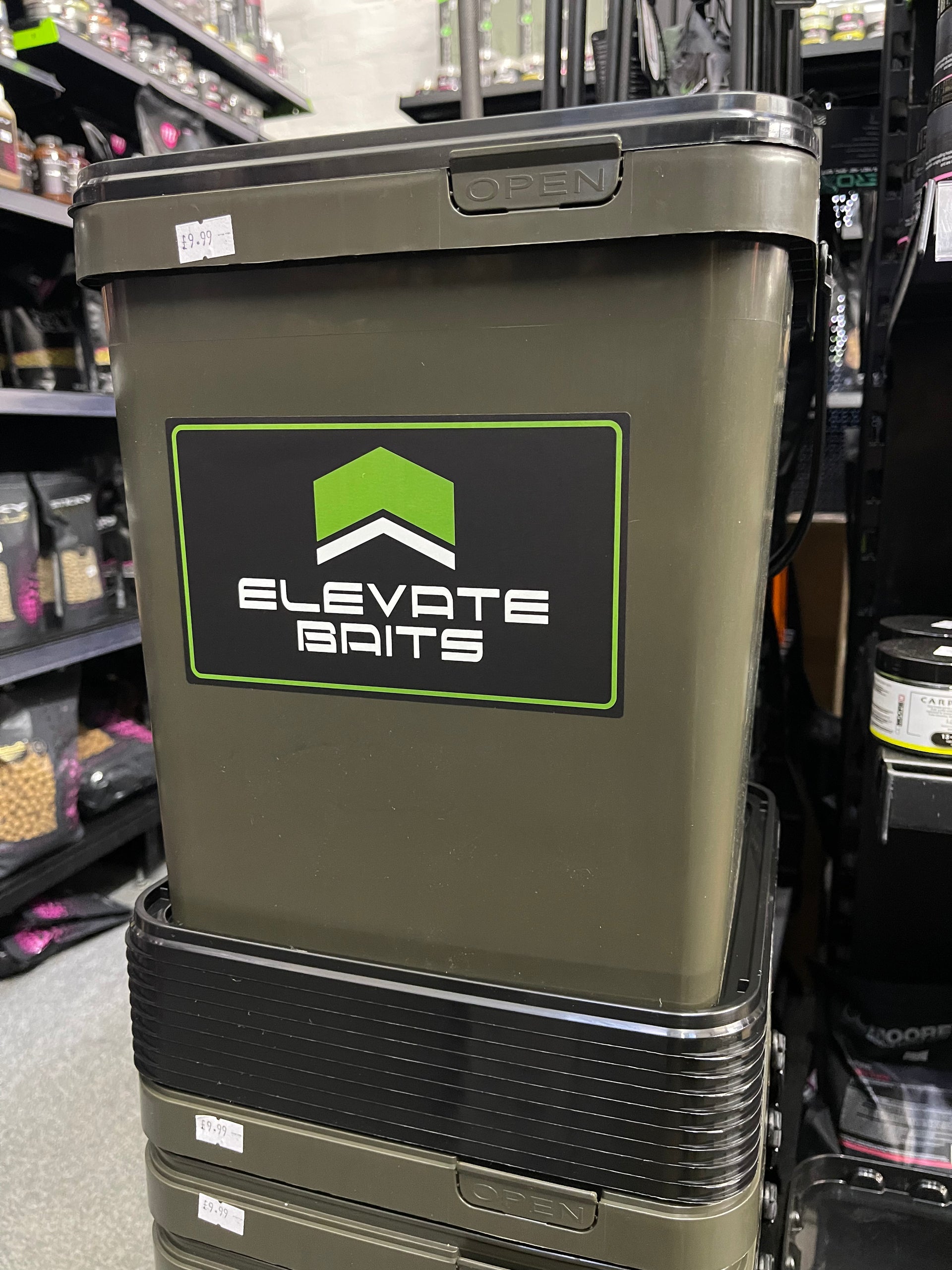 Elevate Baits 17 Litre Olive Bucket