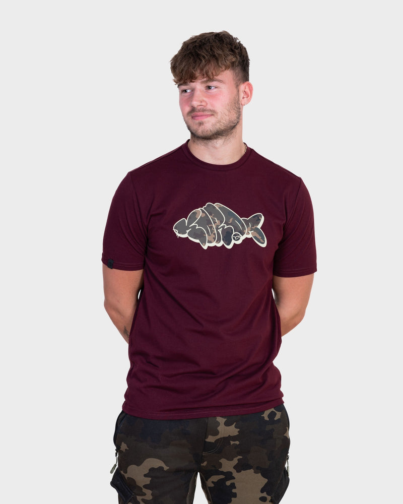 Load image into Gallery viewer, Korda - Outline Tee | Burgundy Medium
