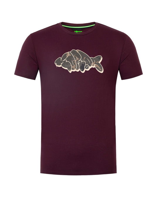 Korda - Outline Tee | Burgundy Medium