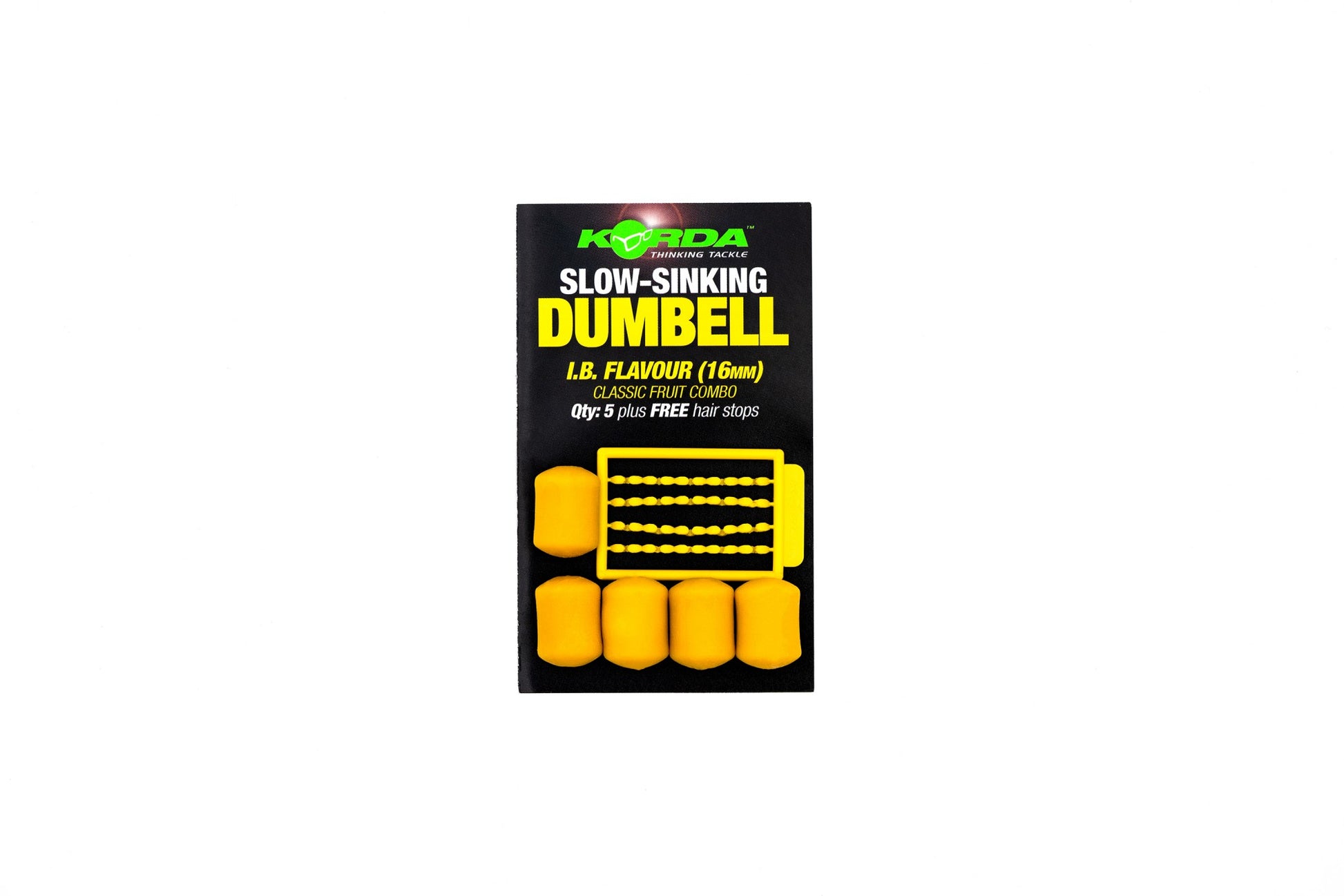 Korda - Slow Sinking Dumbell | x5 IB 16mm-1