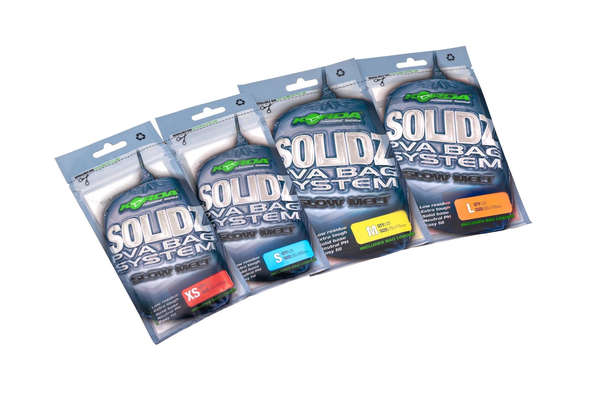 Korda - Solidz Slow Melt PVA Bags-1