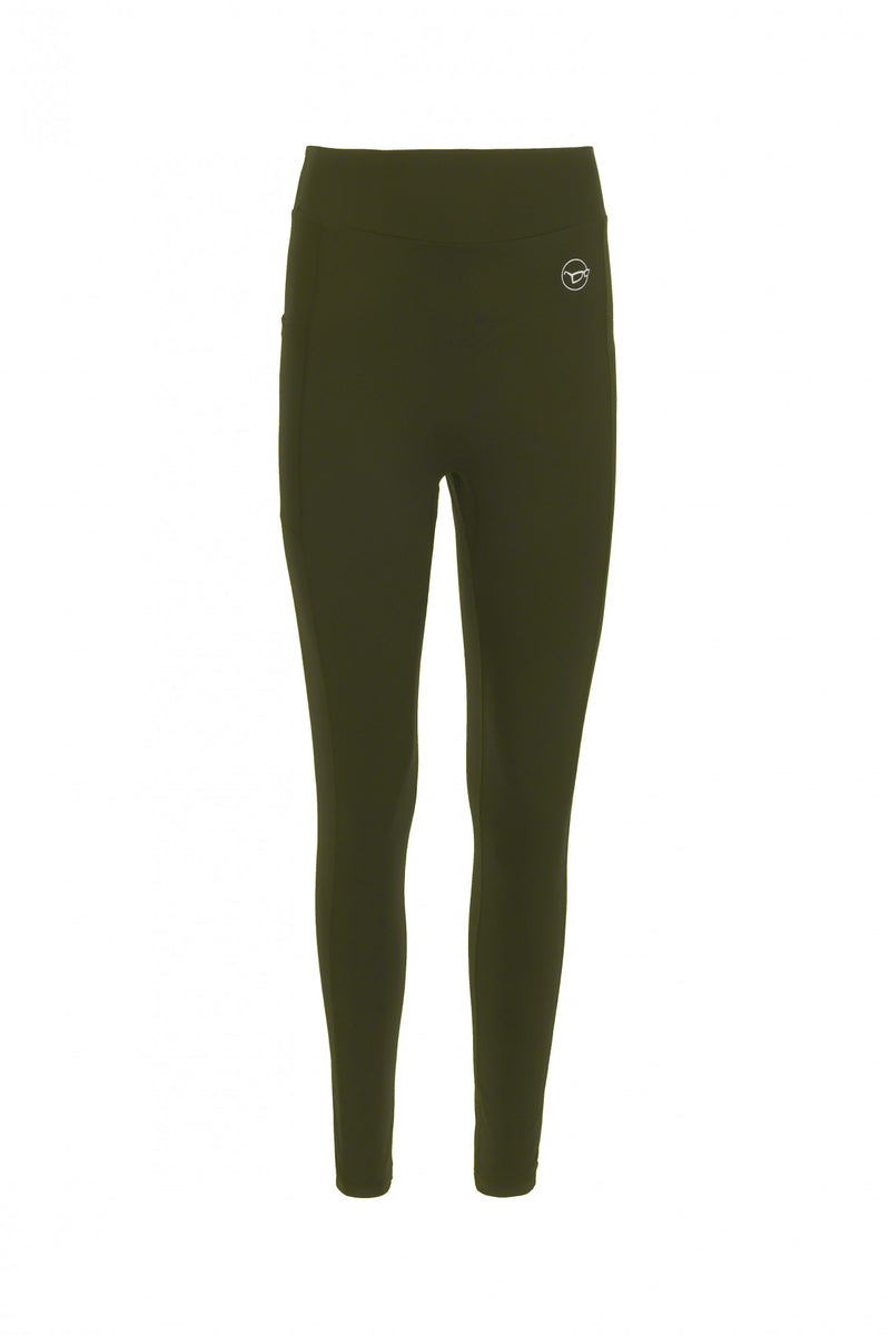 Korda - Womens Leggings | Dark Olive-4