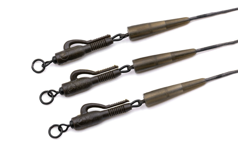 Kable Leadcore Leader Hybrid Lead Clip Ring Swivel Weed 1m-3